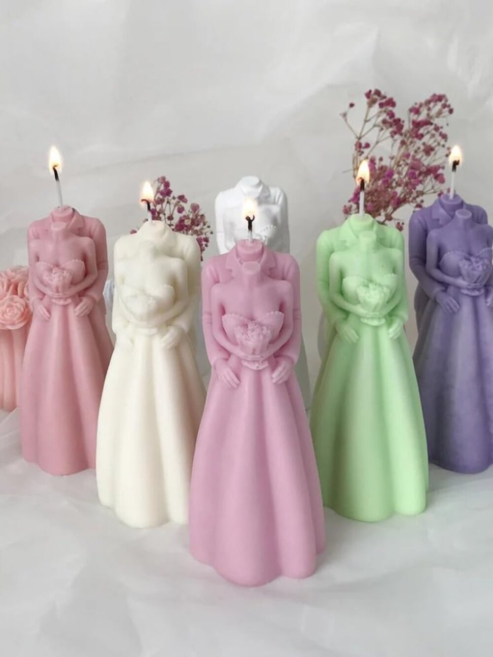 Candle Molds - Silicone Mold for Candles Making, DIY 3D Moulds for Soy Wax, Bees